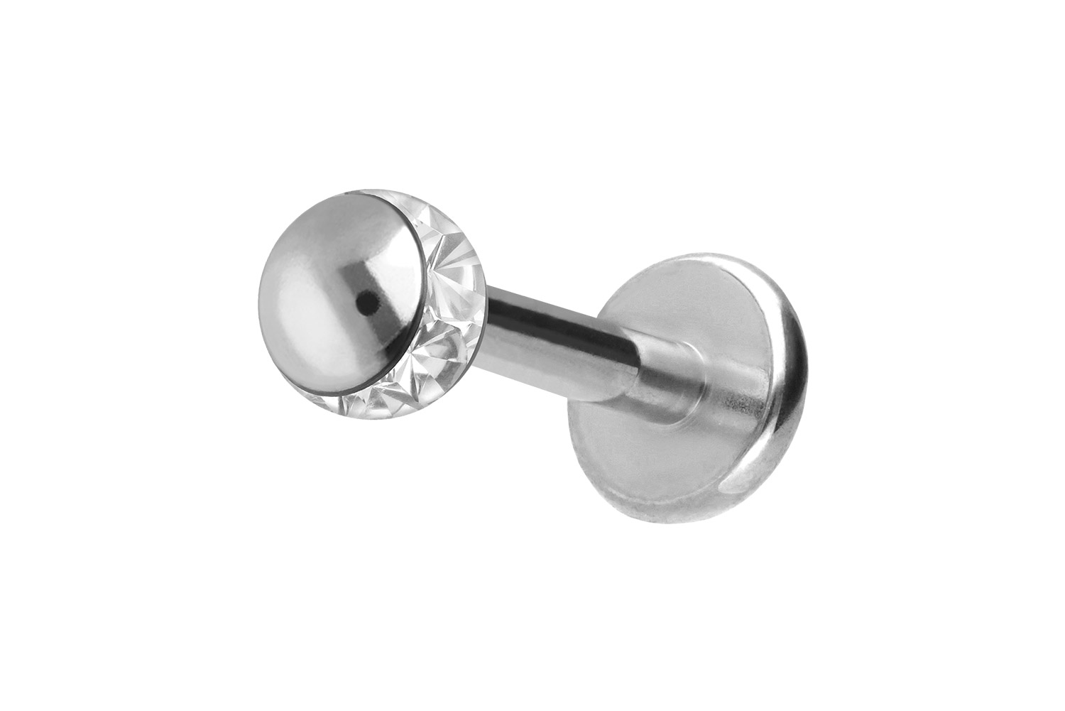 Titan Labret Piercing EPOXY-RING-KUGEL
